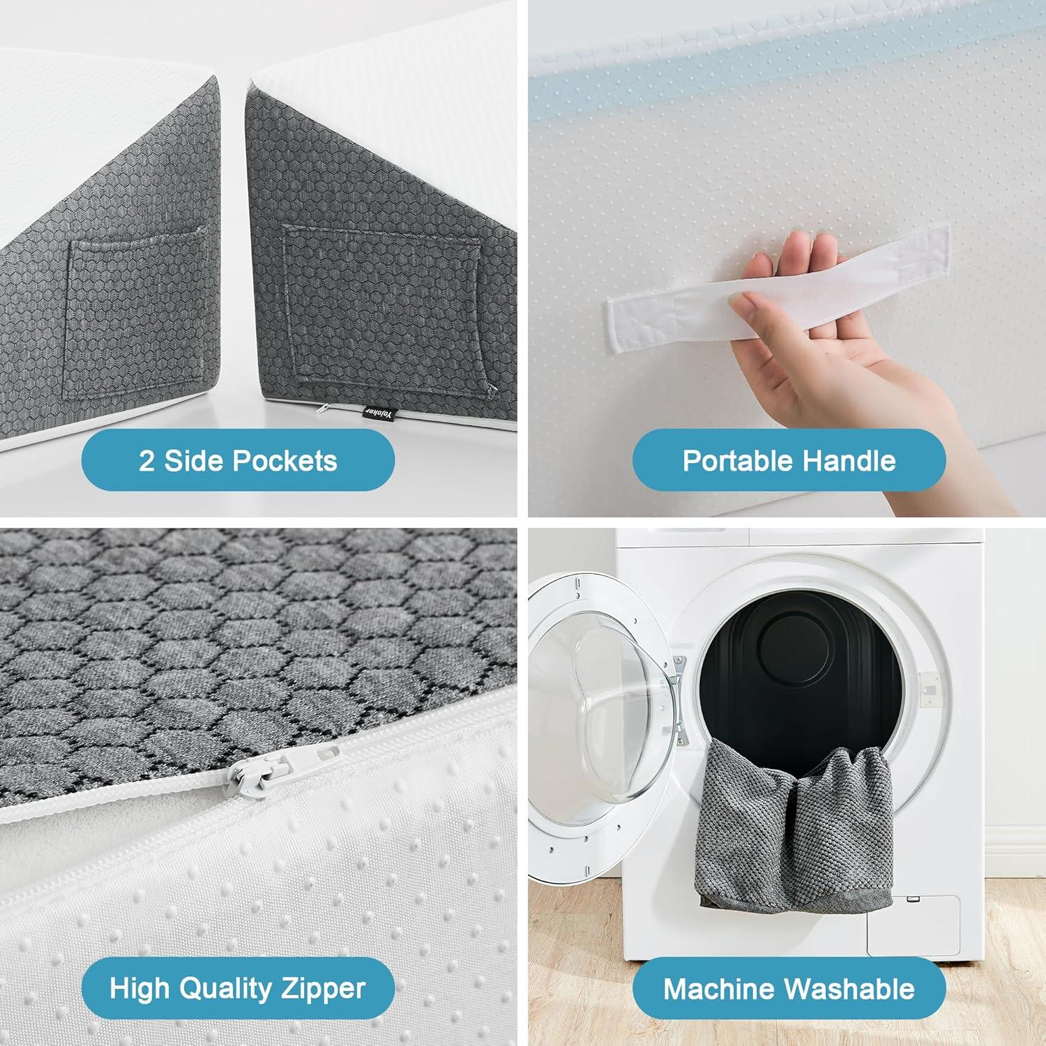 Almohada Cuña Yojoker 19 cm Espuma Viscoelástica Lavable