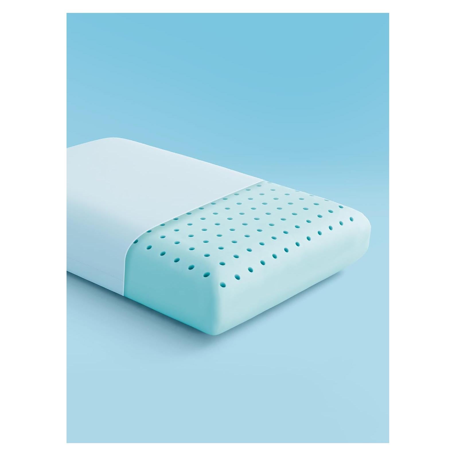 Almohada de Espuma con Memoria SLEEP ZONE Estándar 2 Piezas Azul