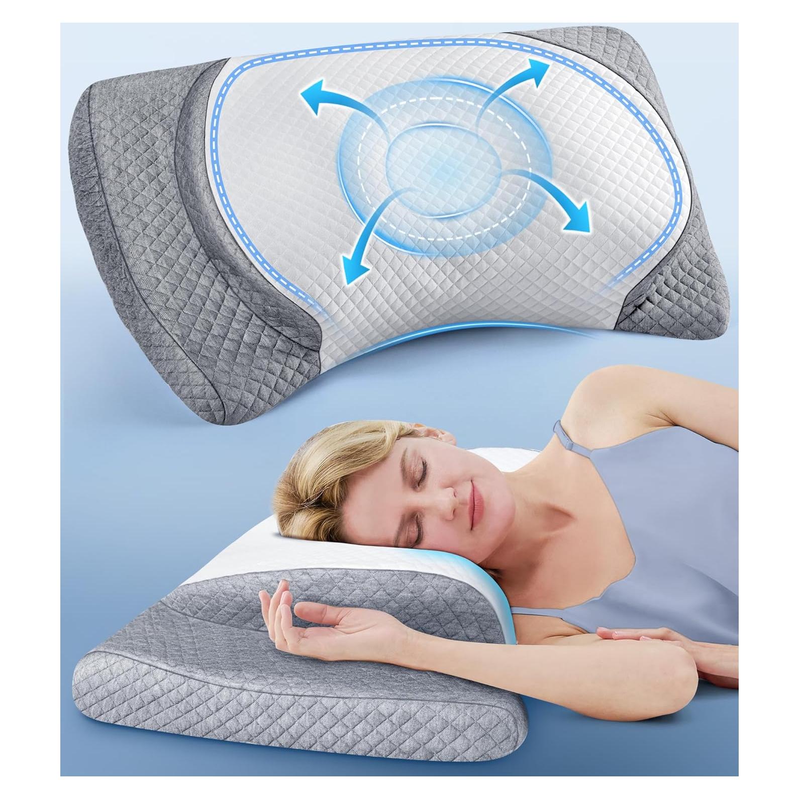 Almohada Cervical Risron Ajustable Espuma de Memoria 1.76kg