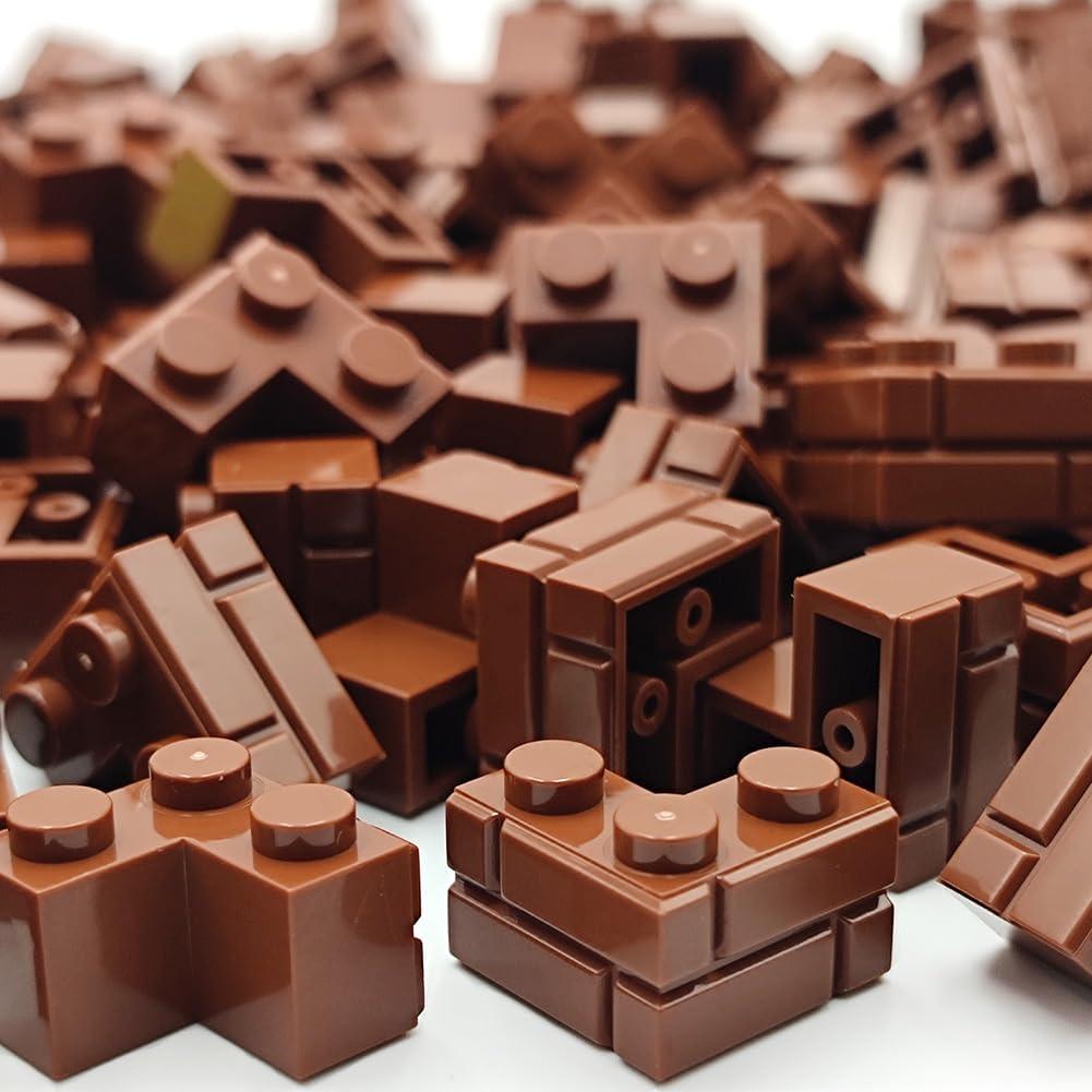 Ladrillos de Construcción ZHX 150 Piezas Color Marrón