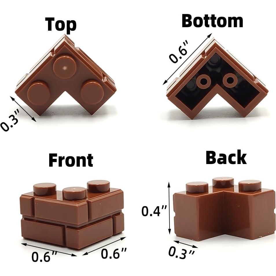 Ladrillos de Construcción ZHX 150 Piezas Color Marrón