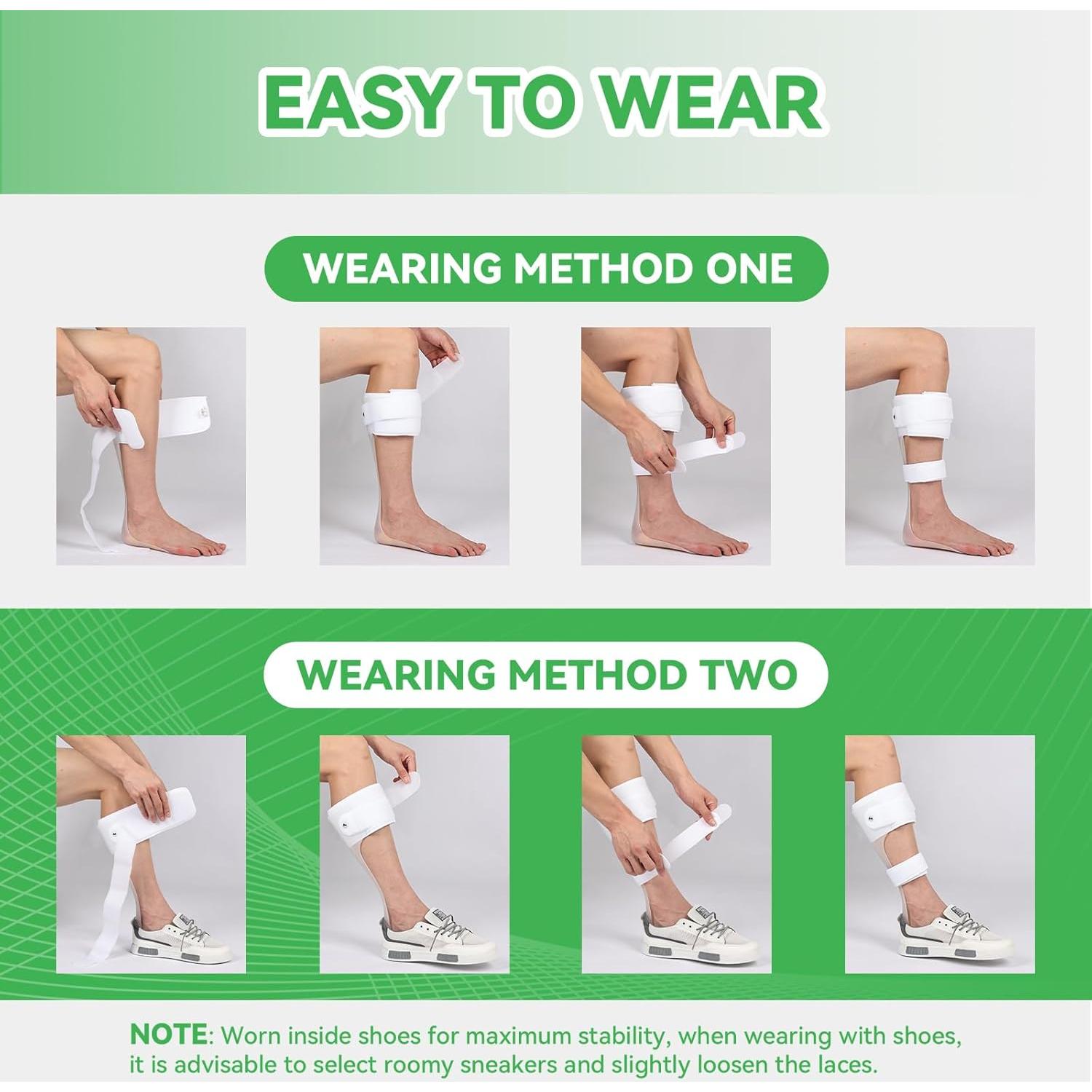 Ortesis AFO Orthomen para Caída del Pie - Soporte Ligero S-Derecha