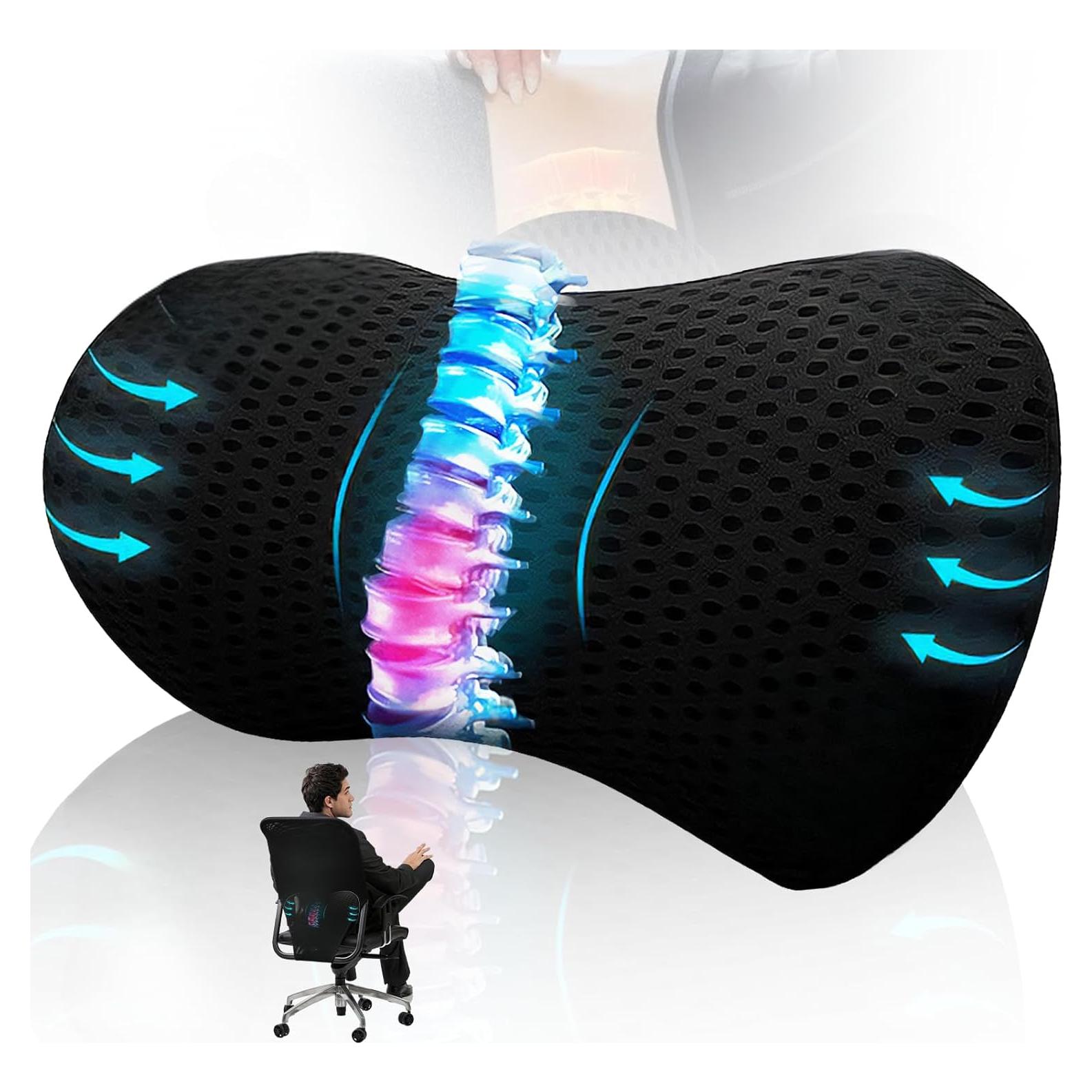 Almohada de Soporte Lumbar Mullow Ergonómica - Espuma Viscoelástica