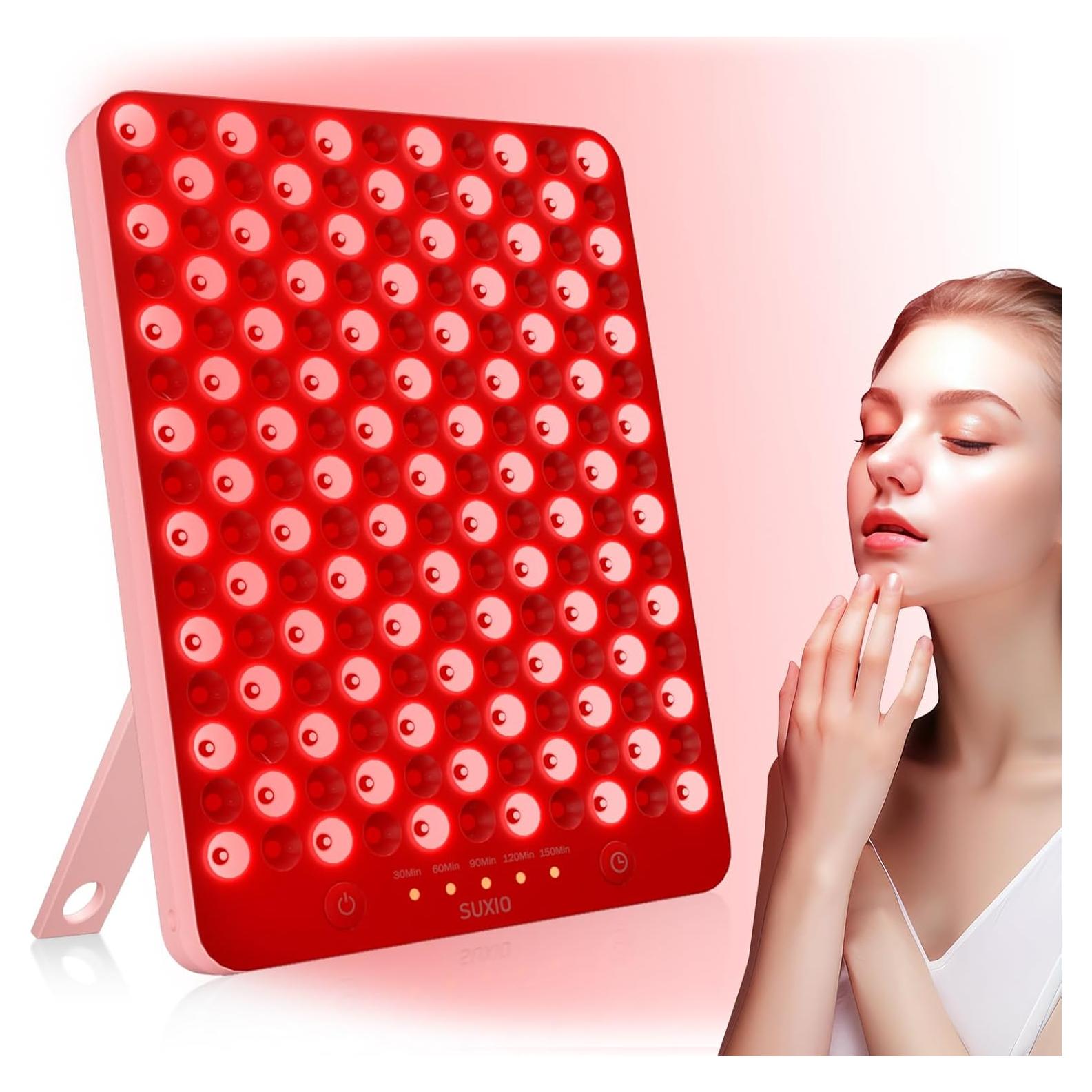 Lámpara de Terapia de Luz Roja SUXIO 165 LED 660-850nm Rosa