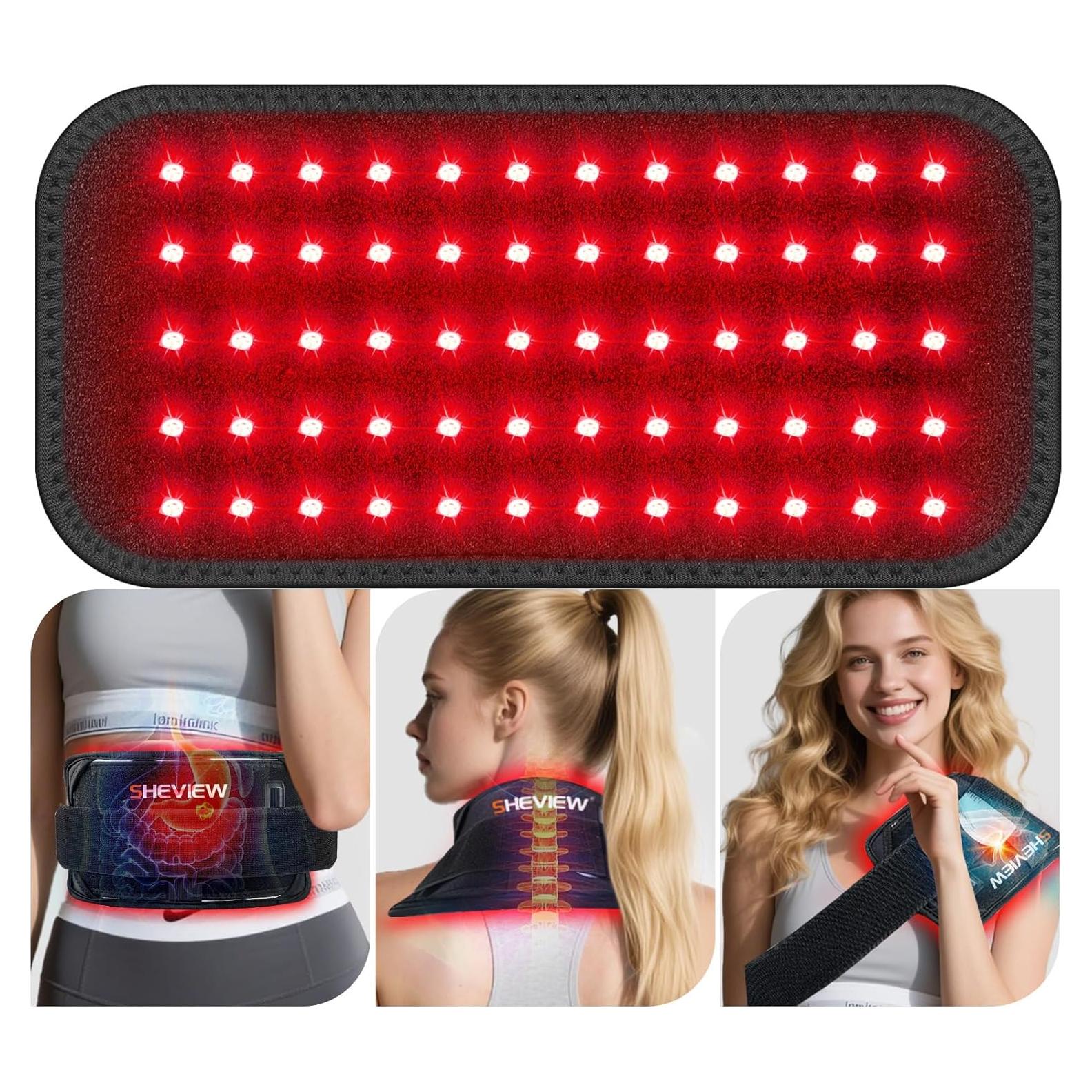 Almohadilla de Terapia de Luz Roja SHEVIEW 60 LEDs 660nm 850nm