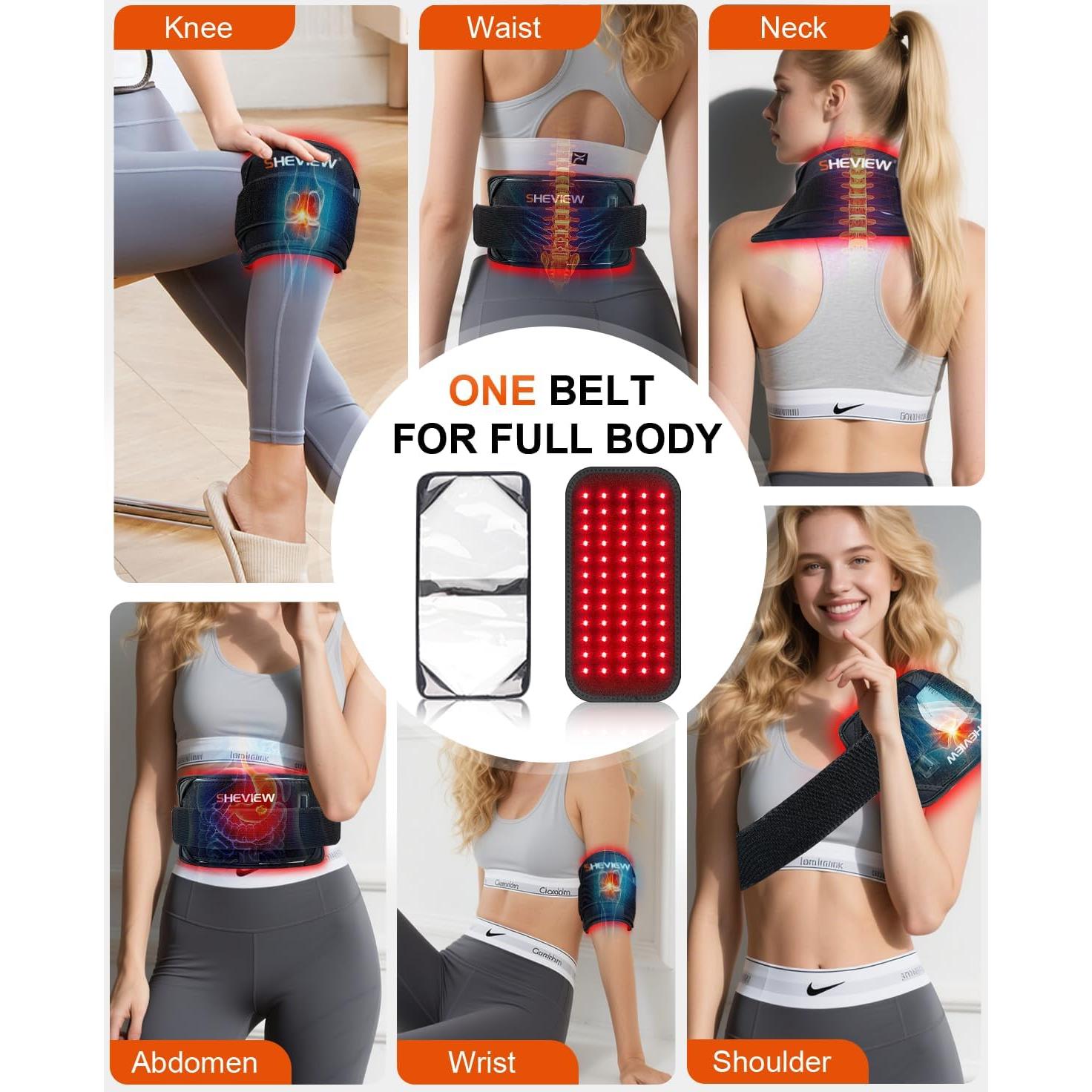 Almohadilla de Terapia de Luz Roja SHEVIEW 60 LEDs 660nm 850nm