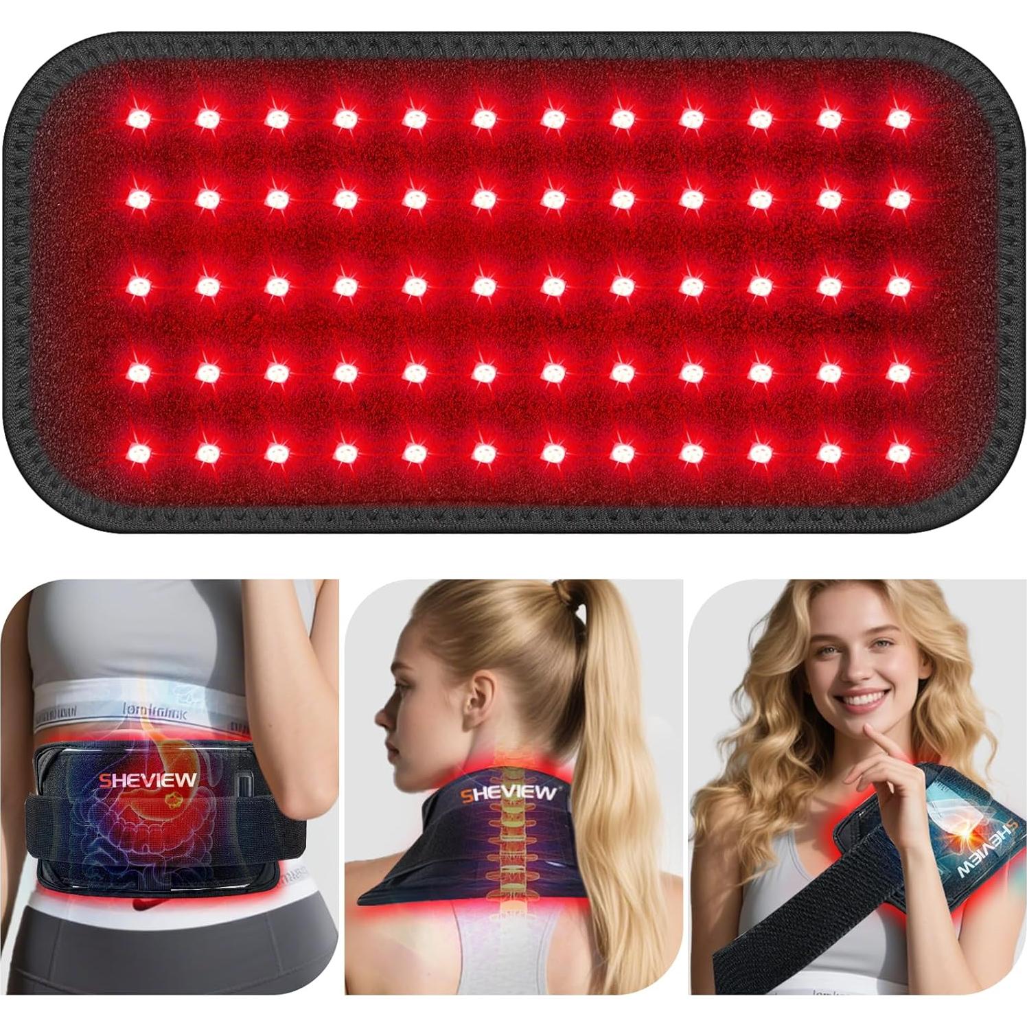 Almohadilla de Terapia de Luz Roja SHEVIEW 60 LEDs 660nm 850nm