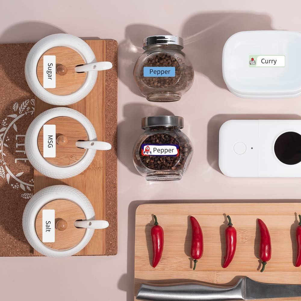 Cinta de Etiquetas Phomemo D30 Papel Térmico 12x40mm 6 Rollos