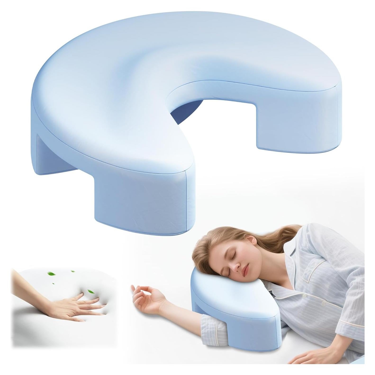Almohada Ergonómica para Durmientes Laterales WOAKUSO Azul