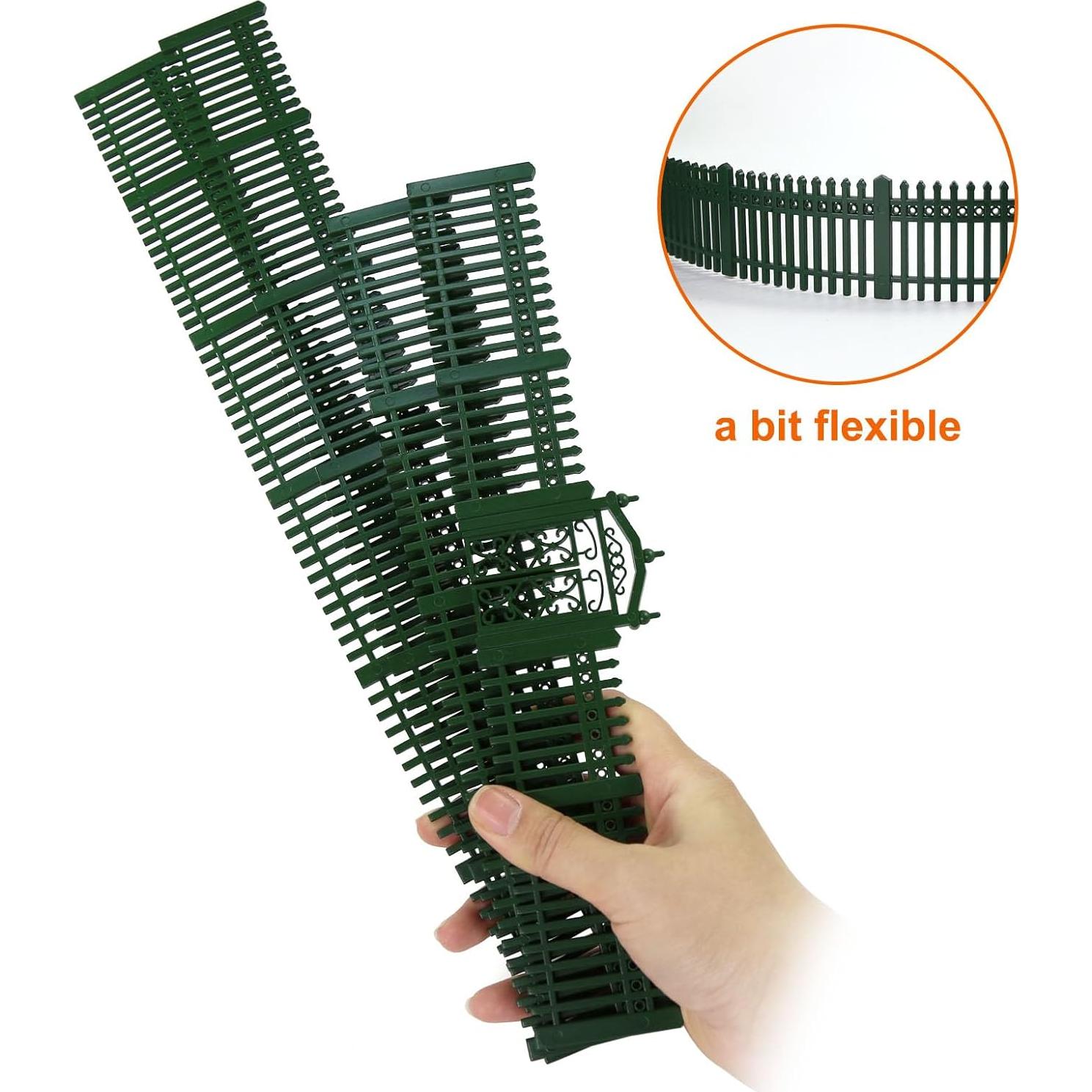 Cercas a Escala O EVEMODEL Tipo A Verde para Diorama