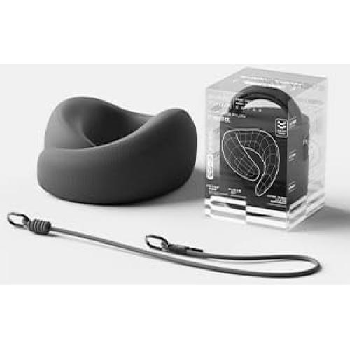 Almohada de Viaje EVERY THINK Espuma Viscoelástica Negra 40-55 cm