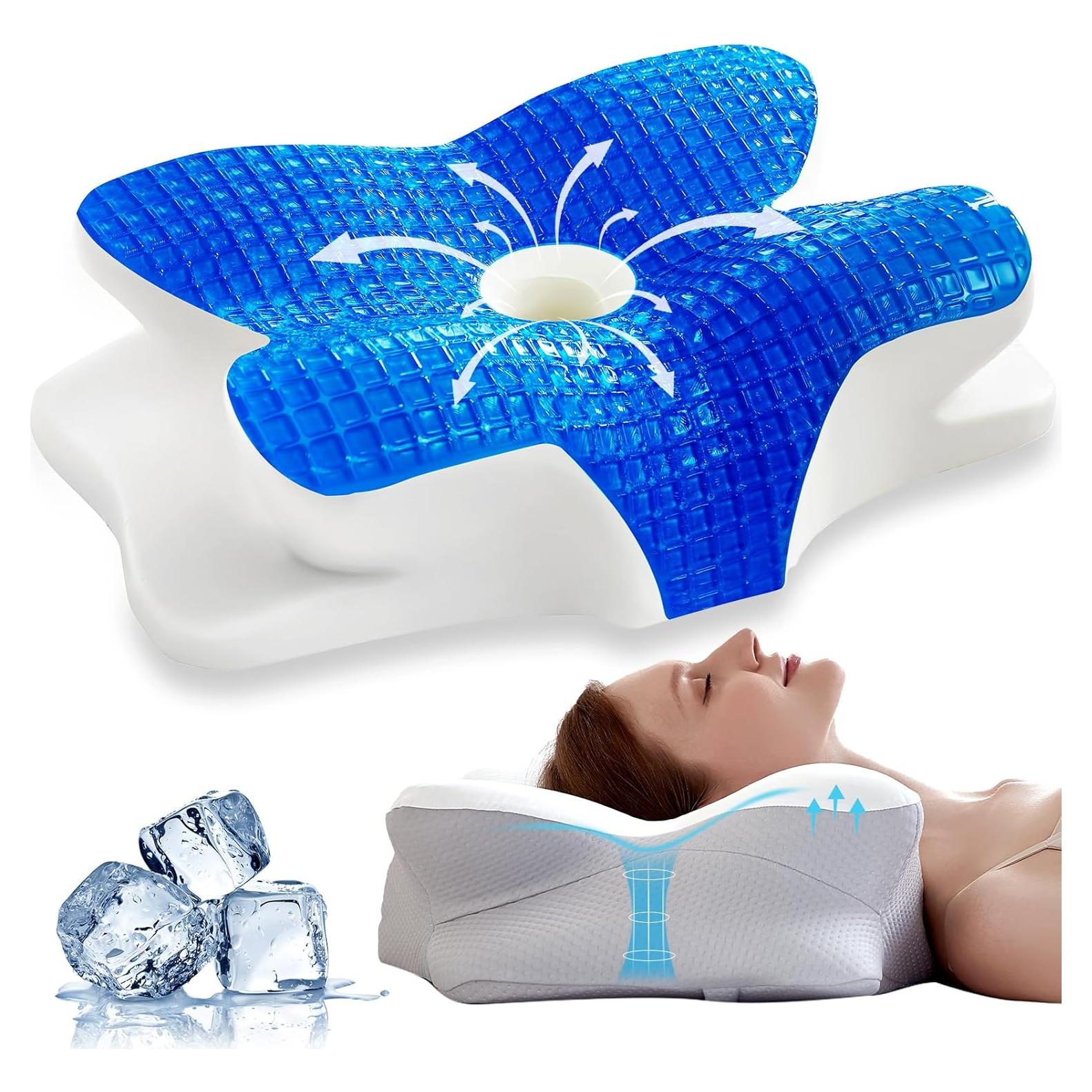 Almohada Cervical EUCIOR de Gel Refrigerante 61x41cm