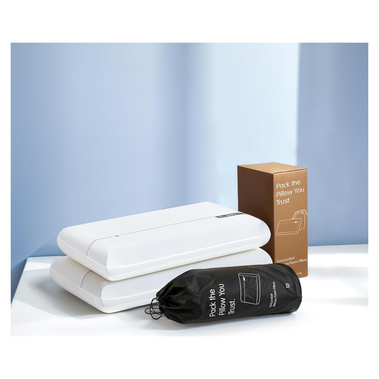 Almohada de Espuma de Memoria SyMax 2 Paquete con Funda Enfriadora