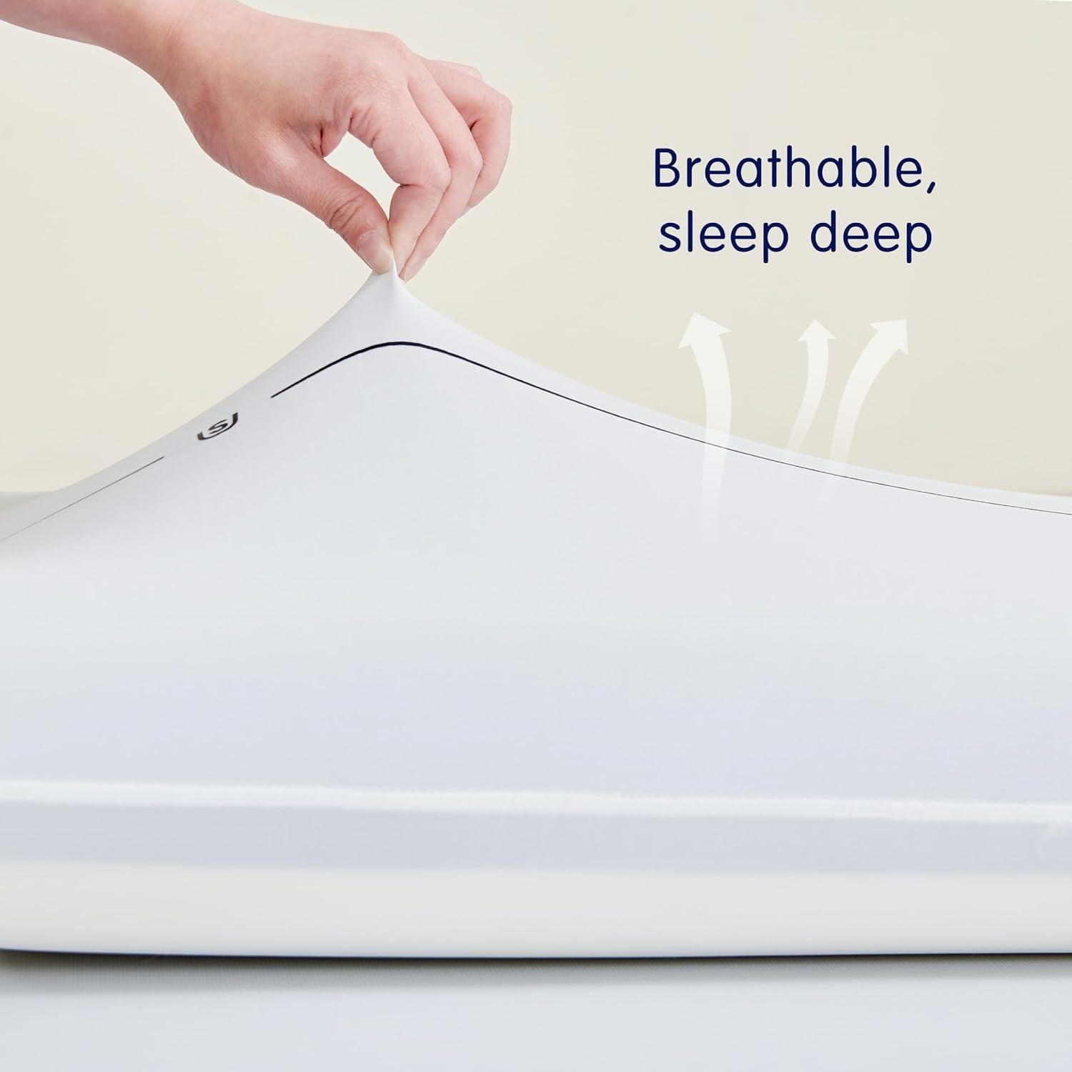 Almohada de Espuma de Memoria SyMax 2 Paquete con Funda Enfriadora