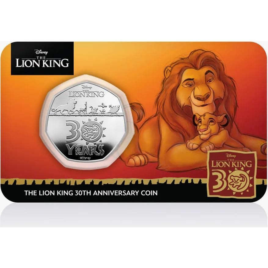 Moneda Coleccionable 30 Aniversario El Rey León Fantasy Club
