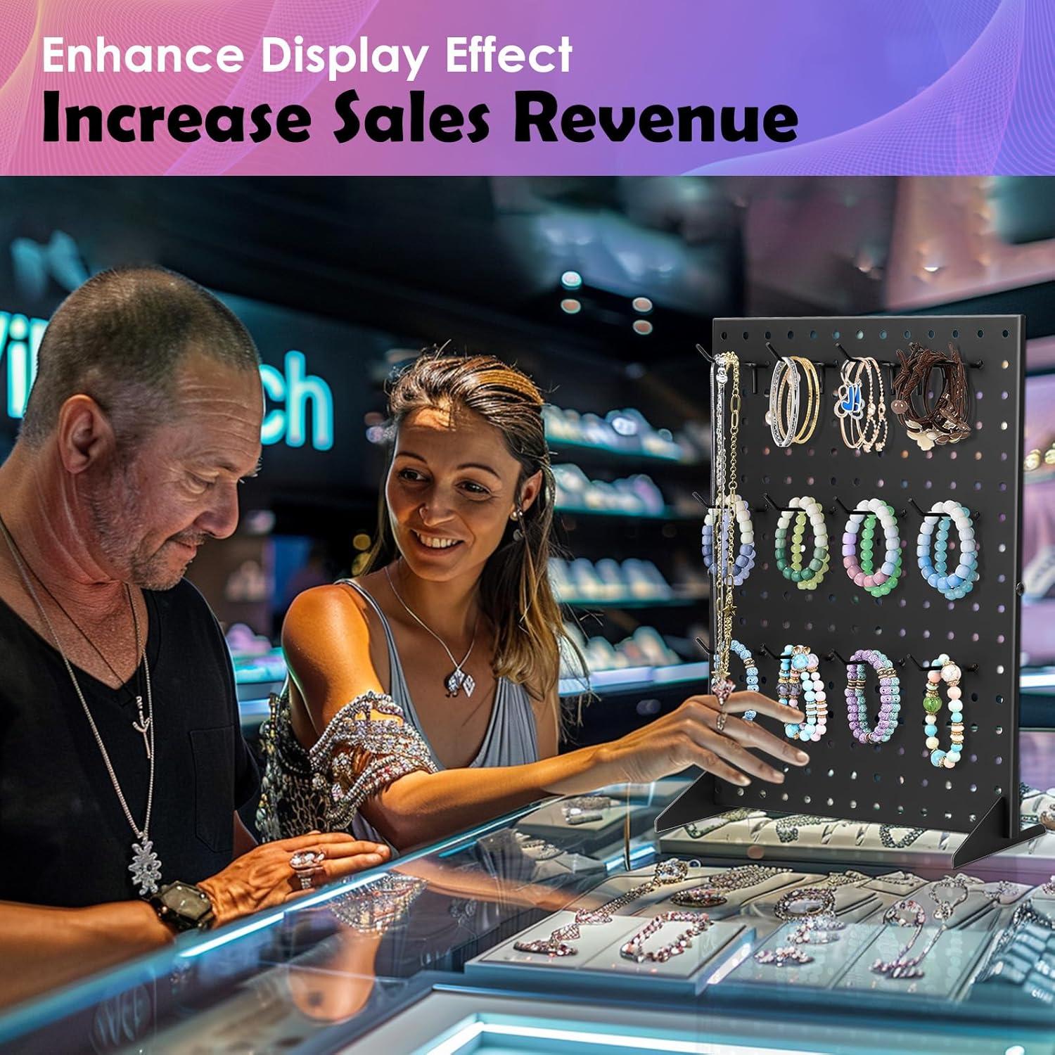 Soporte de Exhibición de Tablero de Clavos Acfunique 43x33cm 12 Ganchos