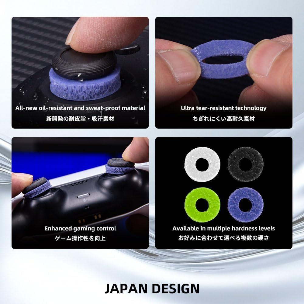 Anillos de Joystick TALONGAMES Púrpura Mediano 6H para PS5, PS4, Xbox