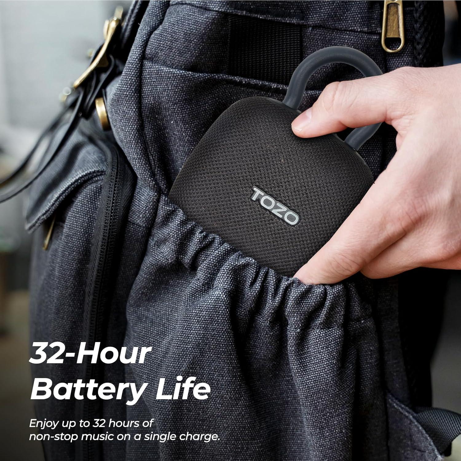 Altavoz Bluetooth TOZO PE1 Mini Impermeable IPX8 32H