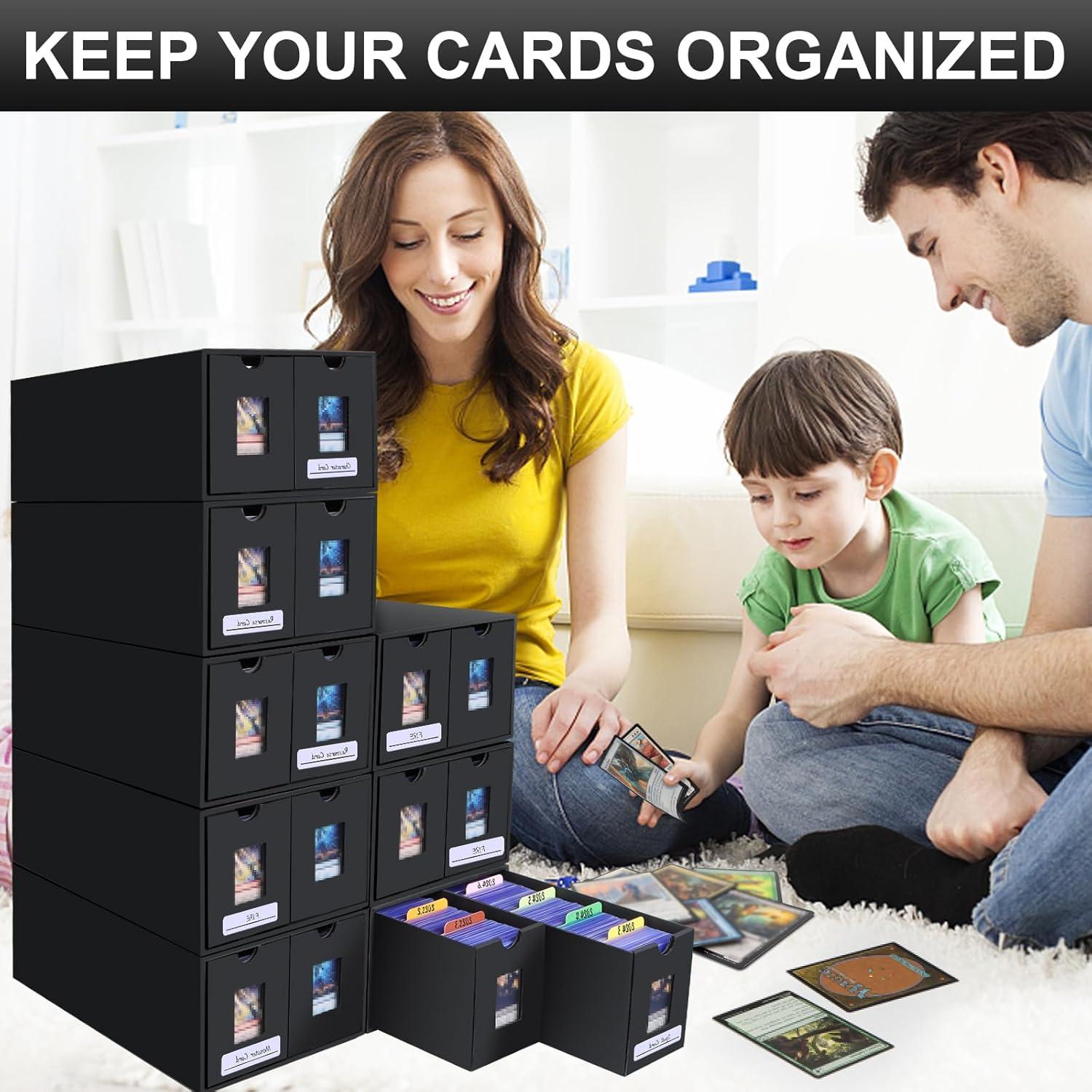 Caja de Almacenamiento para Tarjetas aopule 14000+ con 72 Divisores