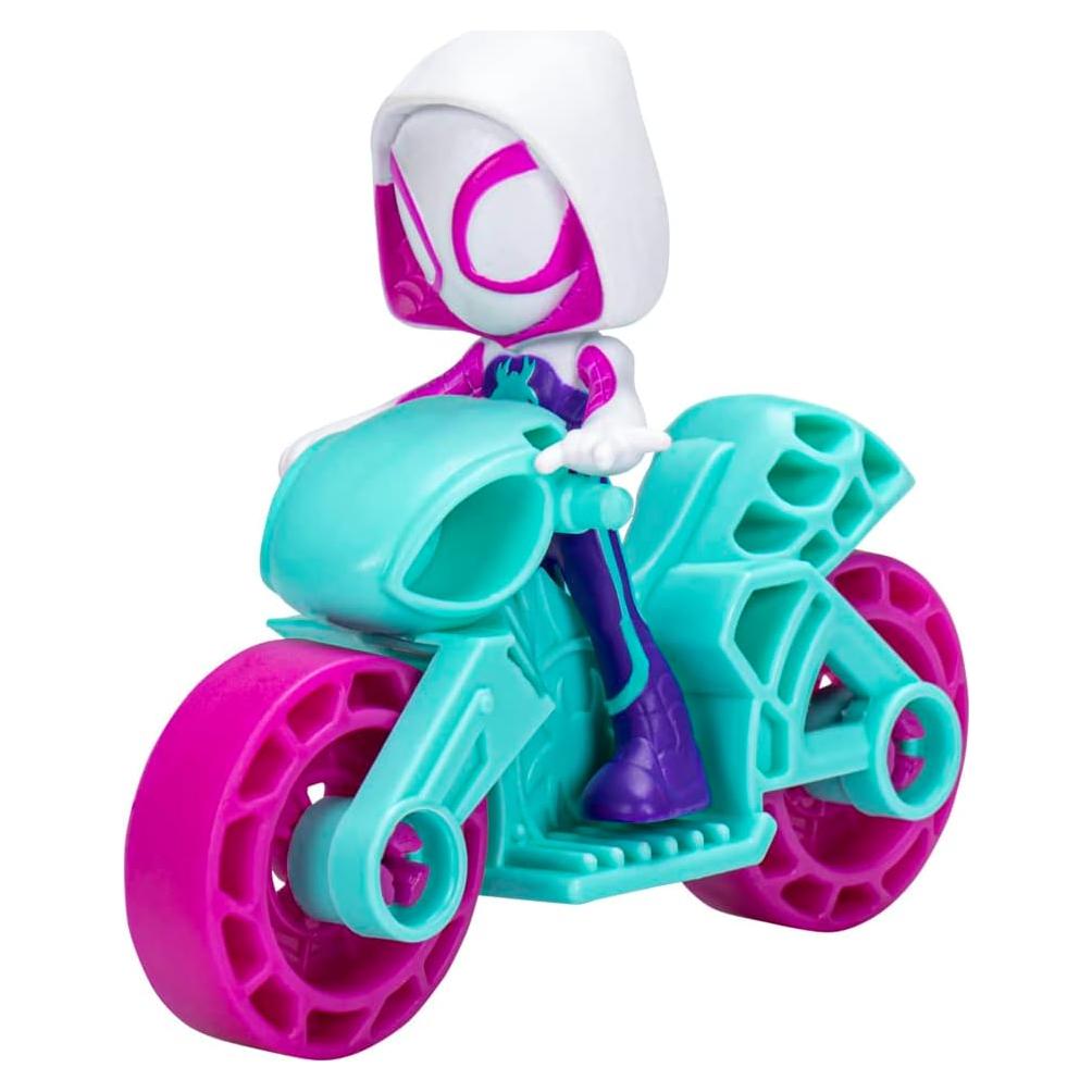 Figura Ghost Spider con Moto Hasbro 6.35 cm - Spidey Amigos