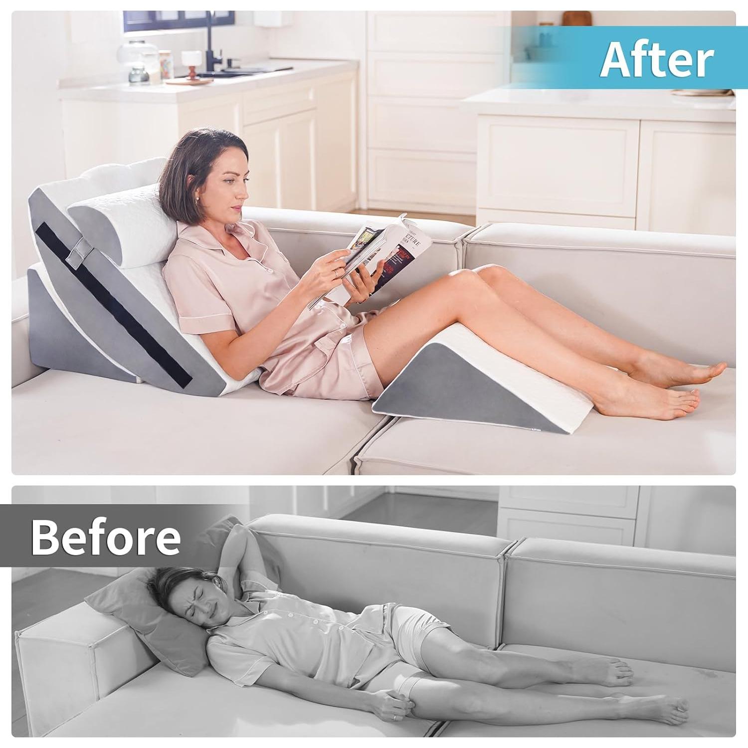 Juego de 4 Cojines Ortopédicos Maigaoukus de Espuma Viscoelástica