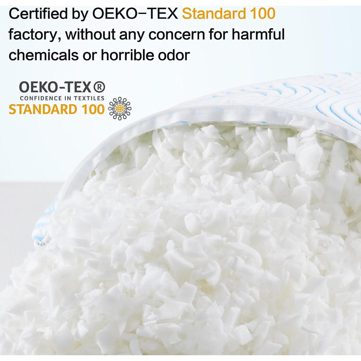 Cojines de Cama Refrigerantes VONPURE Estándar 2 Piezas Espuma Viscoelástica