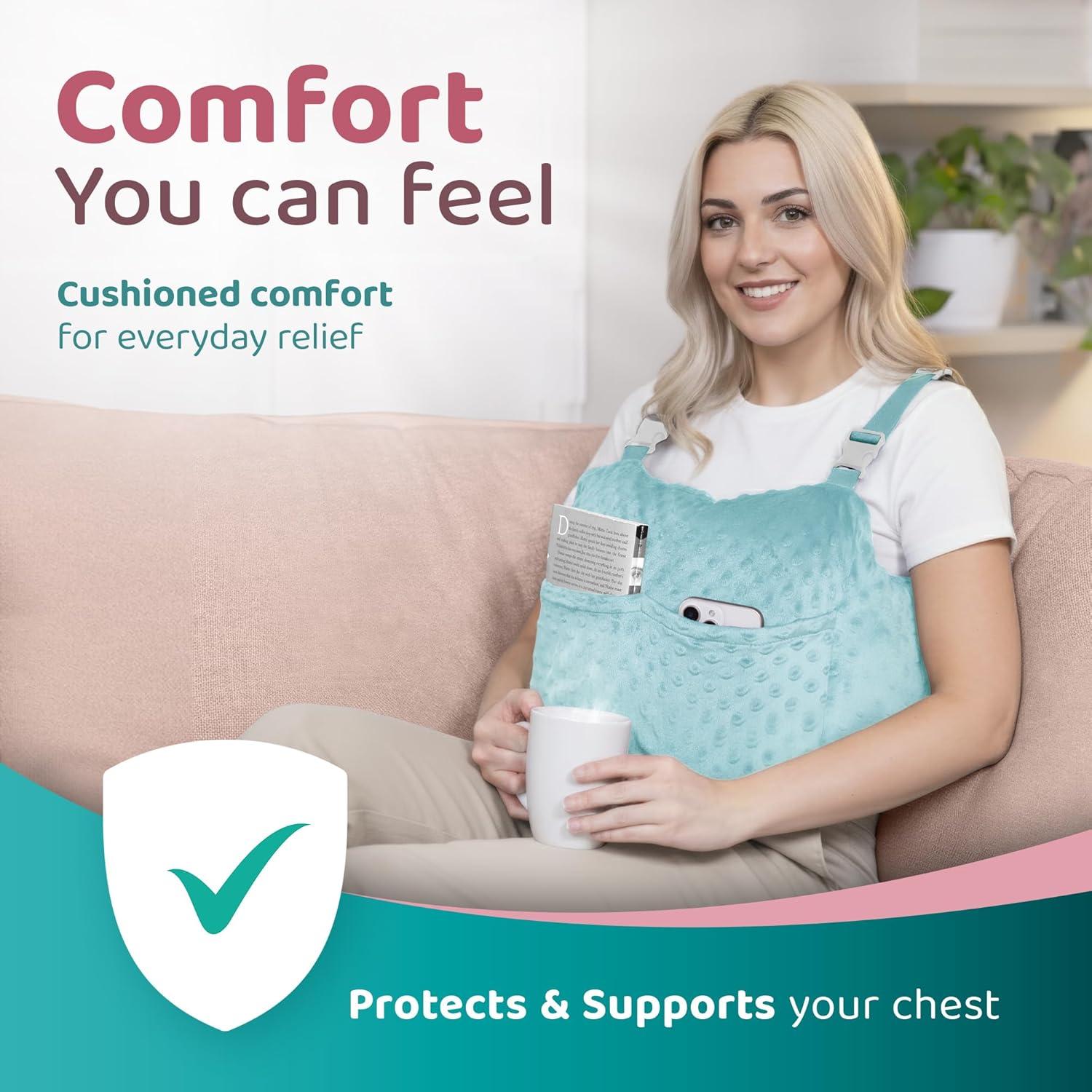 Almohada de Recuperación Post Mastectomía Zomaple Aqua