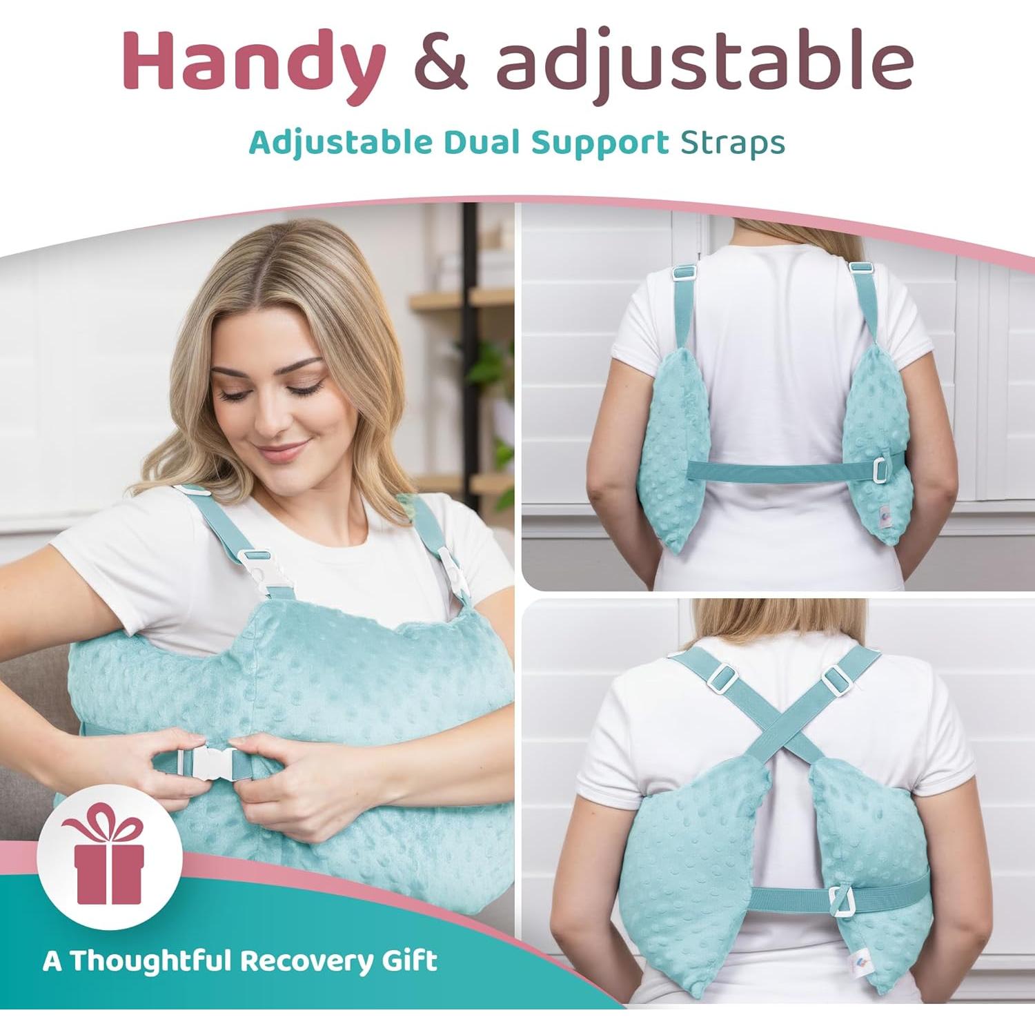 Almohada de Recuperación Post Mastectomía Zomaple Aqua