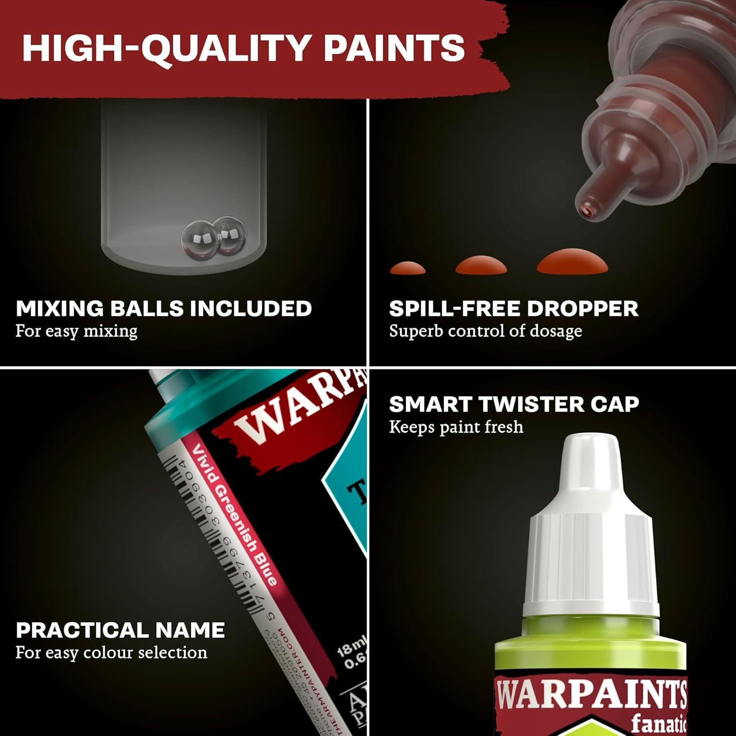Pinturas Acrílicas The Army Painter Warpaints Fanatic 6x18ml