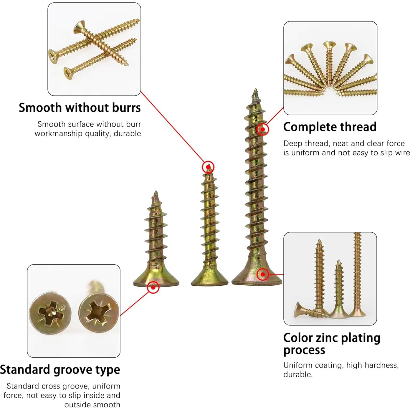 Tornillos Autoperforantes INDPROD #8 x 25mm Acero Galvanizado 100Pcs
