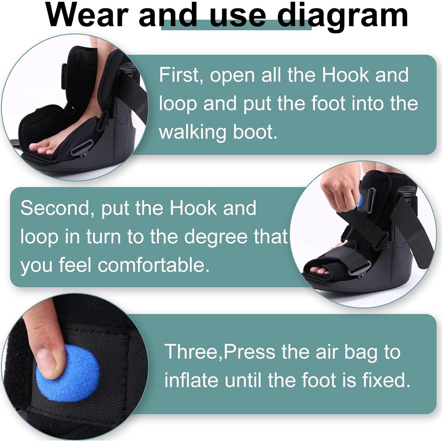 Botín Ortopédico Inflable JorWystia Air Cam Pequeño