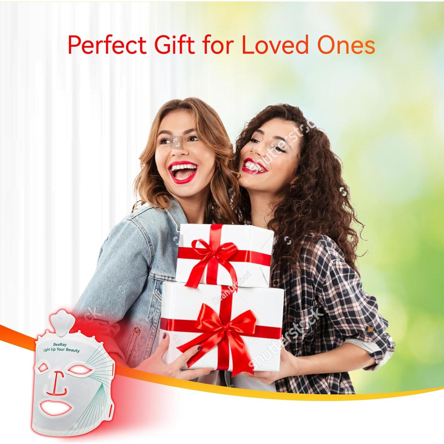 Máscara de Terapia de Luz Roja BeaRay - Cuidado Facial LED