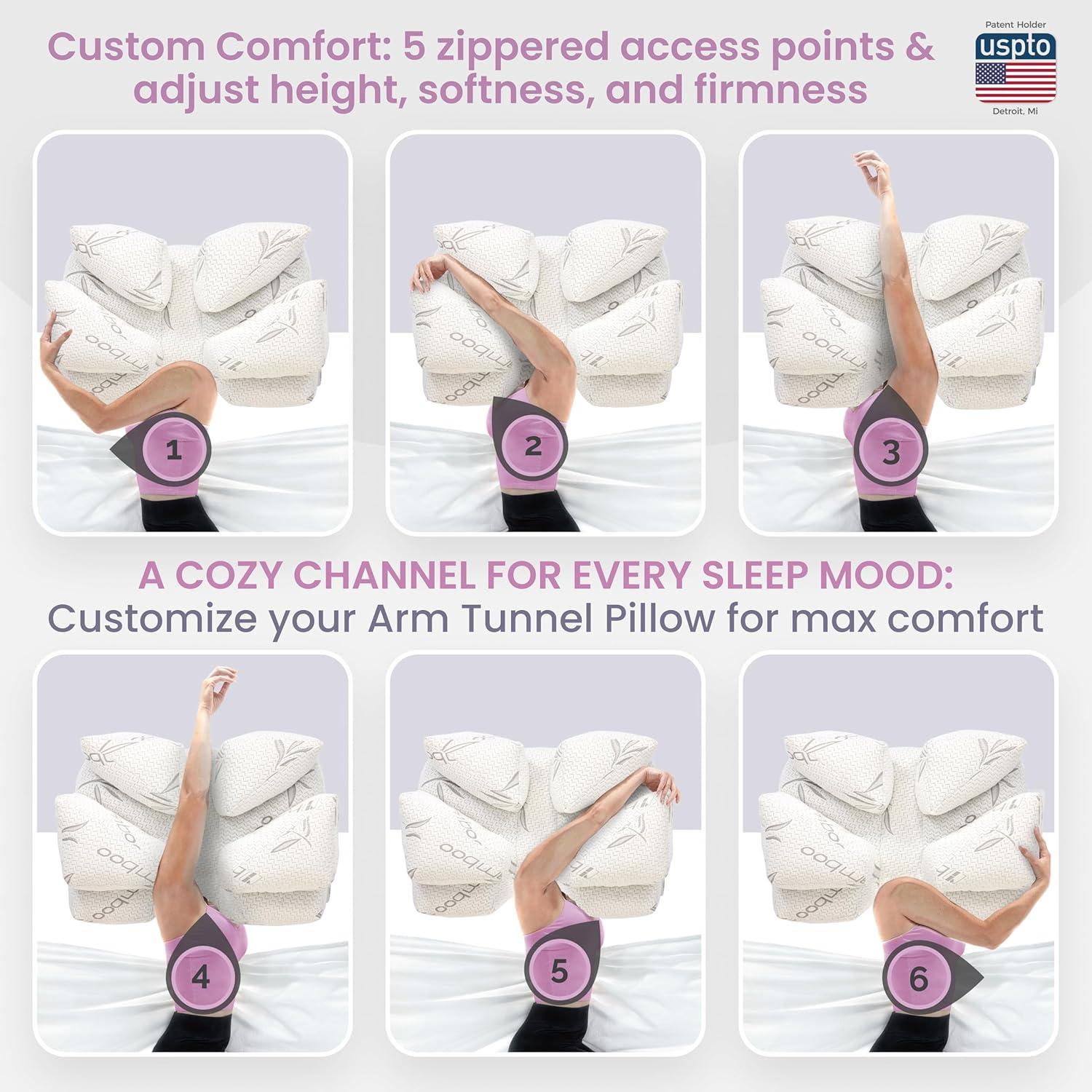 Cojín de Esposa Ergonomico Hit Notion con Agujeros para Brazo