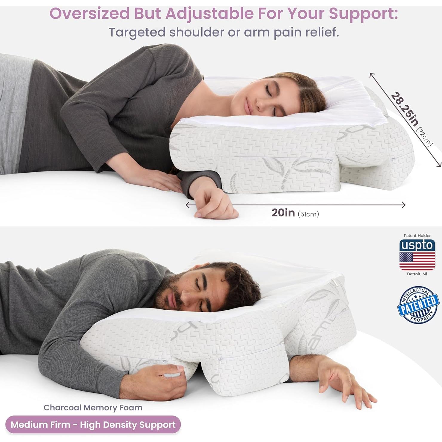 Cojín de Esposa Ergonomico Hit Notion con Agujeros para Brazo