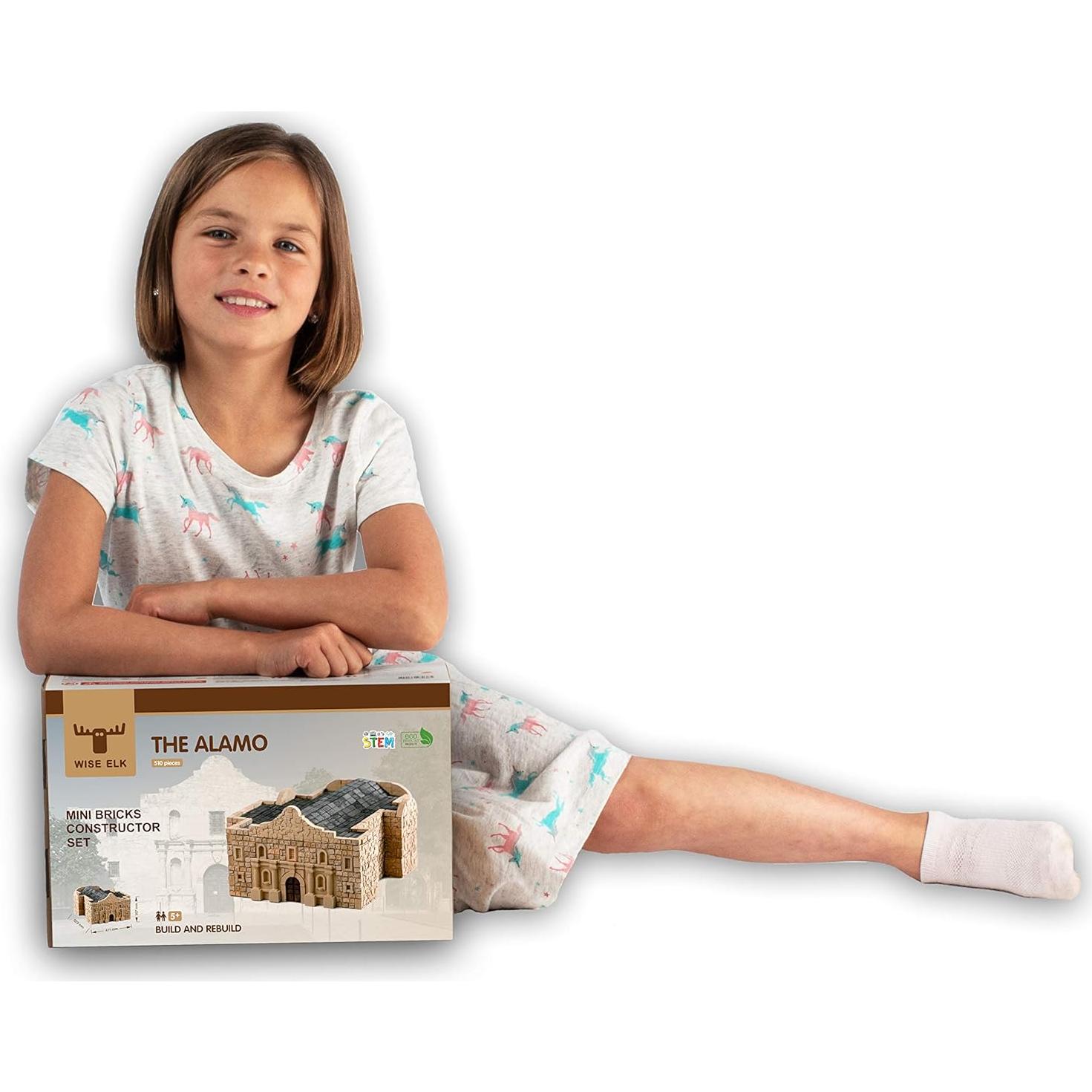 Kit de Construcción Alamo Wise Elk - 510 Ladrillos de Yeso 3D