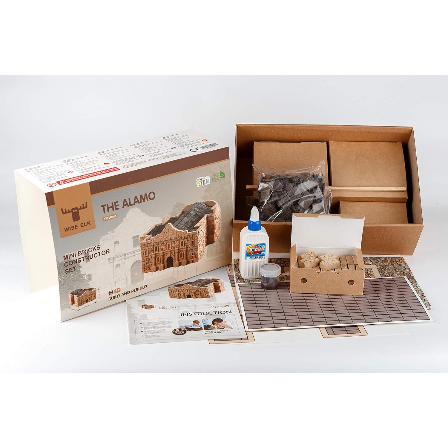 Kit de Construcción Alamo Wise Elk - 510 Ladrillos de Yeso 3D