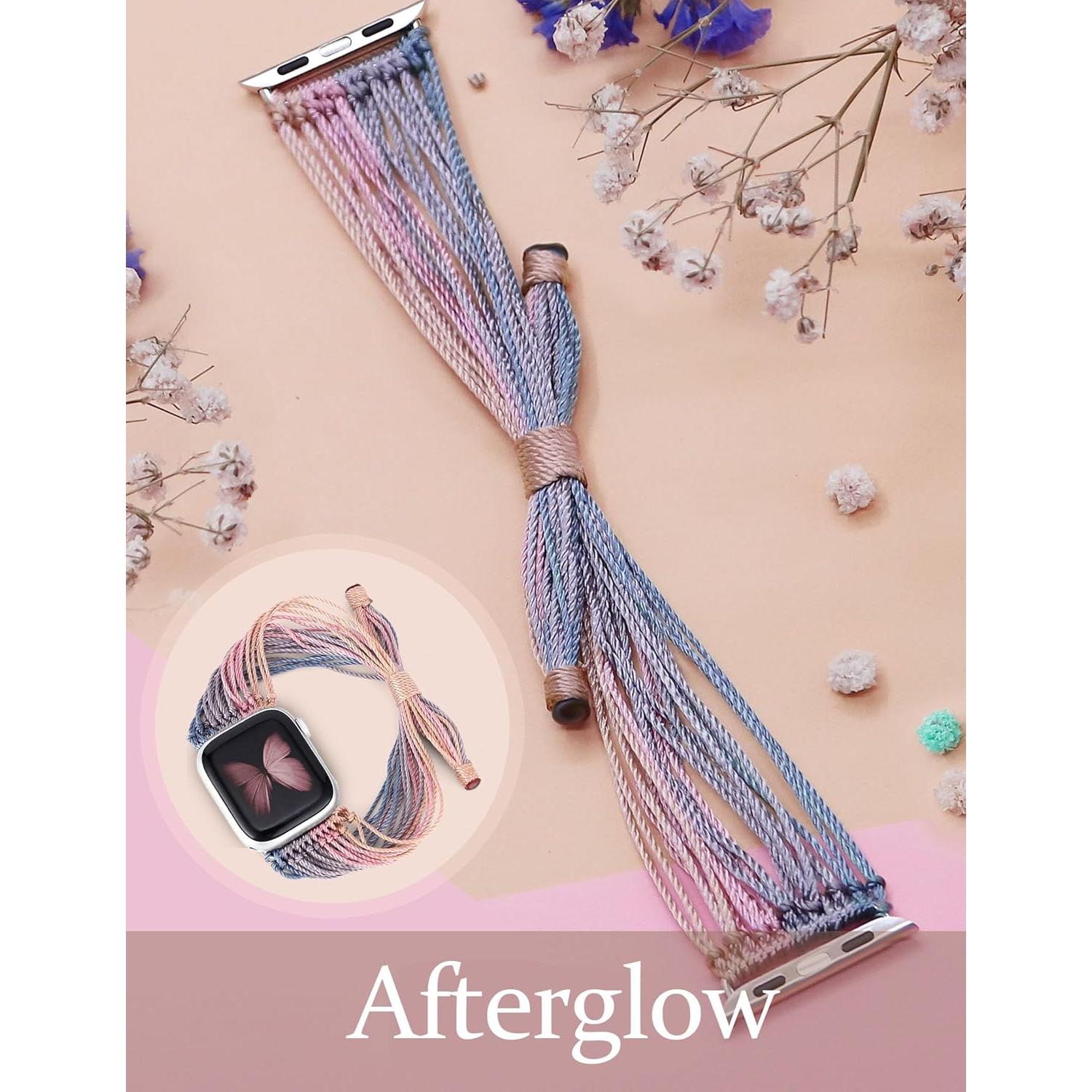 Pulsera Boho JR.DM para Apple Watch 38-46mm Ajustable Mujeres