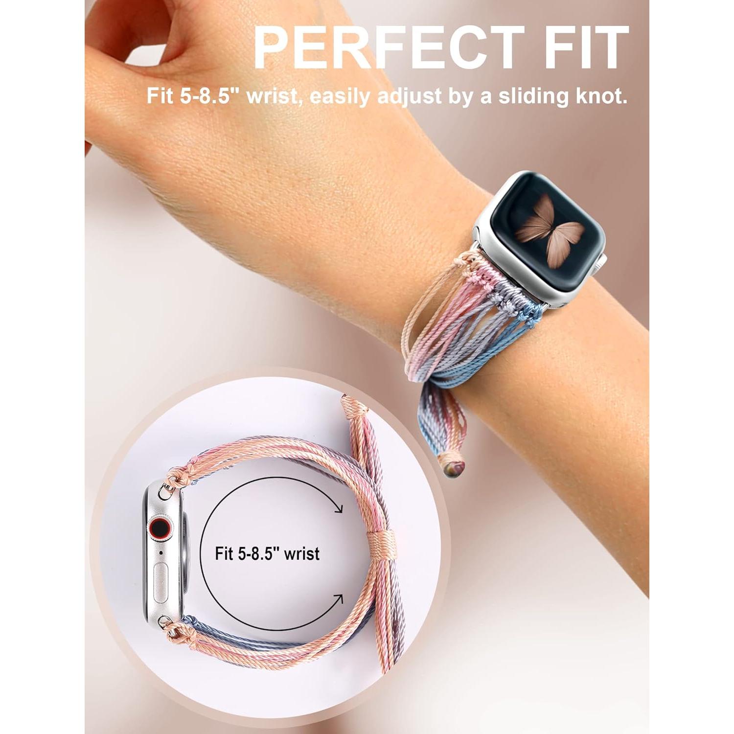 Pulsera Boho JR.DM para Apple Watch 38-46mm Ajustable Mujeres