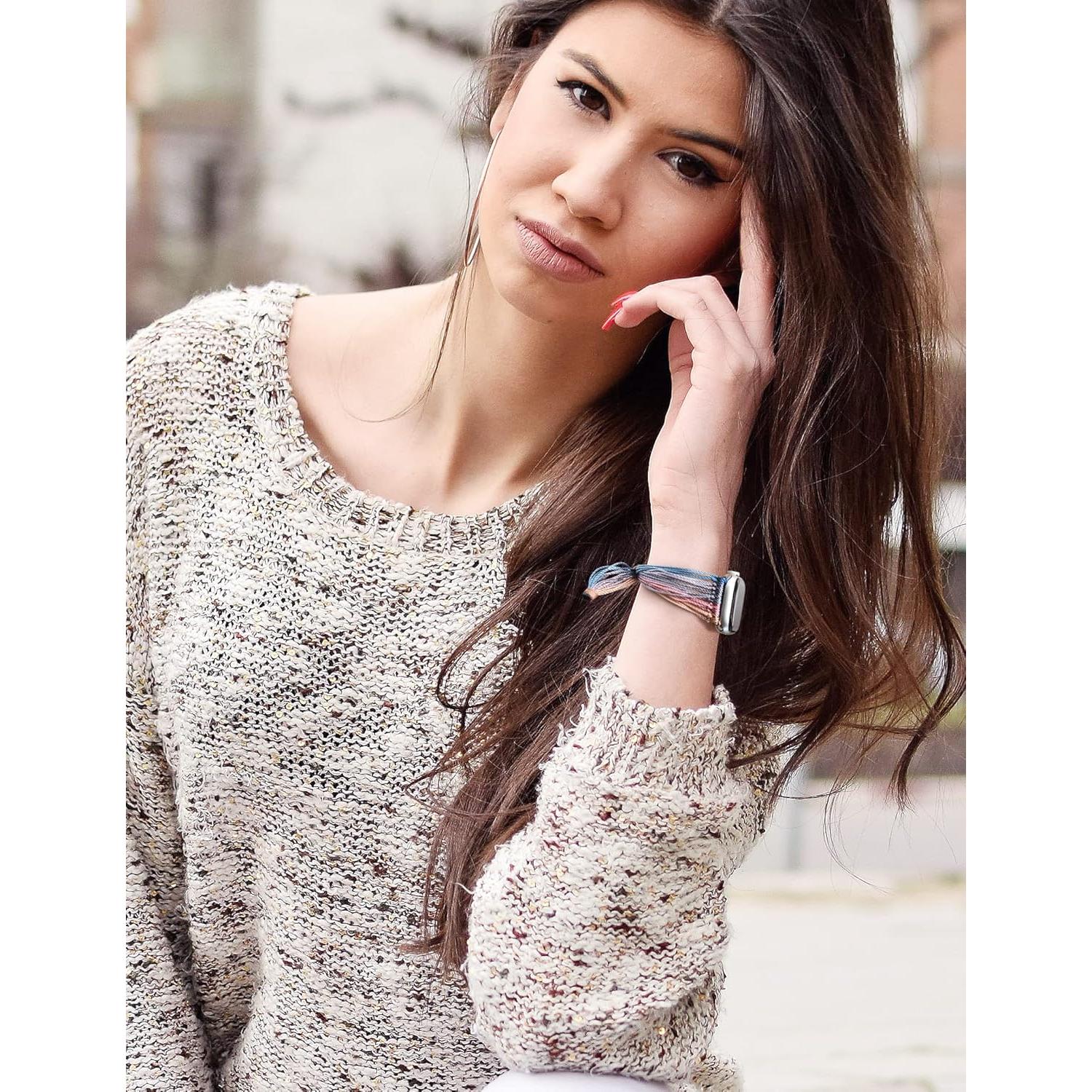 Pulsera Boho JR.DM para Apple Watch 38-46mm Ajustable Mujeres