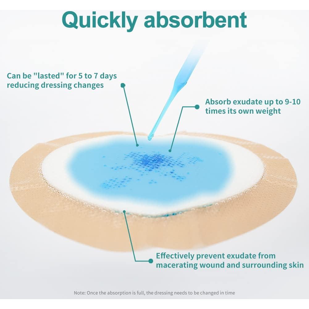 Vendaje de Espuma Dimora 17.78cm x 17.78cm para Heridas