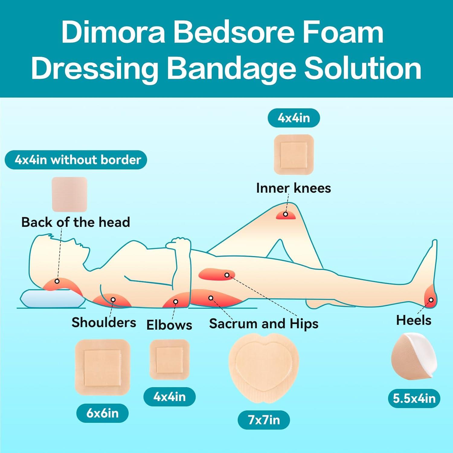 Vendaje de Espuma Dimora 17.78cm x 17.78cm para Heridas