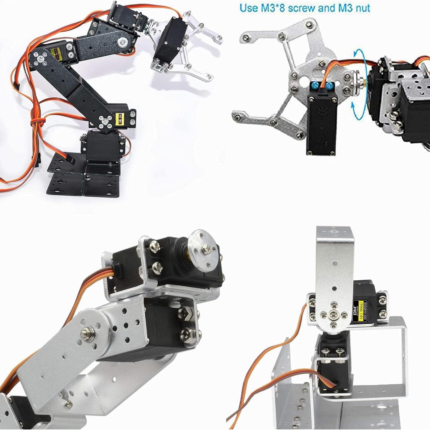 Kit de brazo robótico mecánico diymore ROT3U 6DOF sin servos