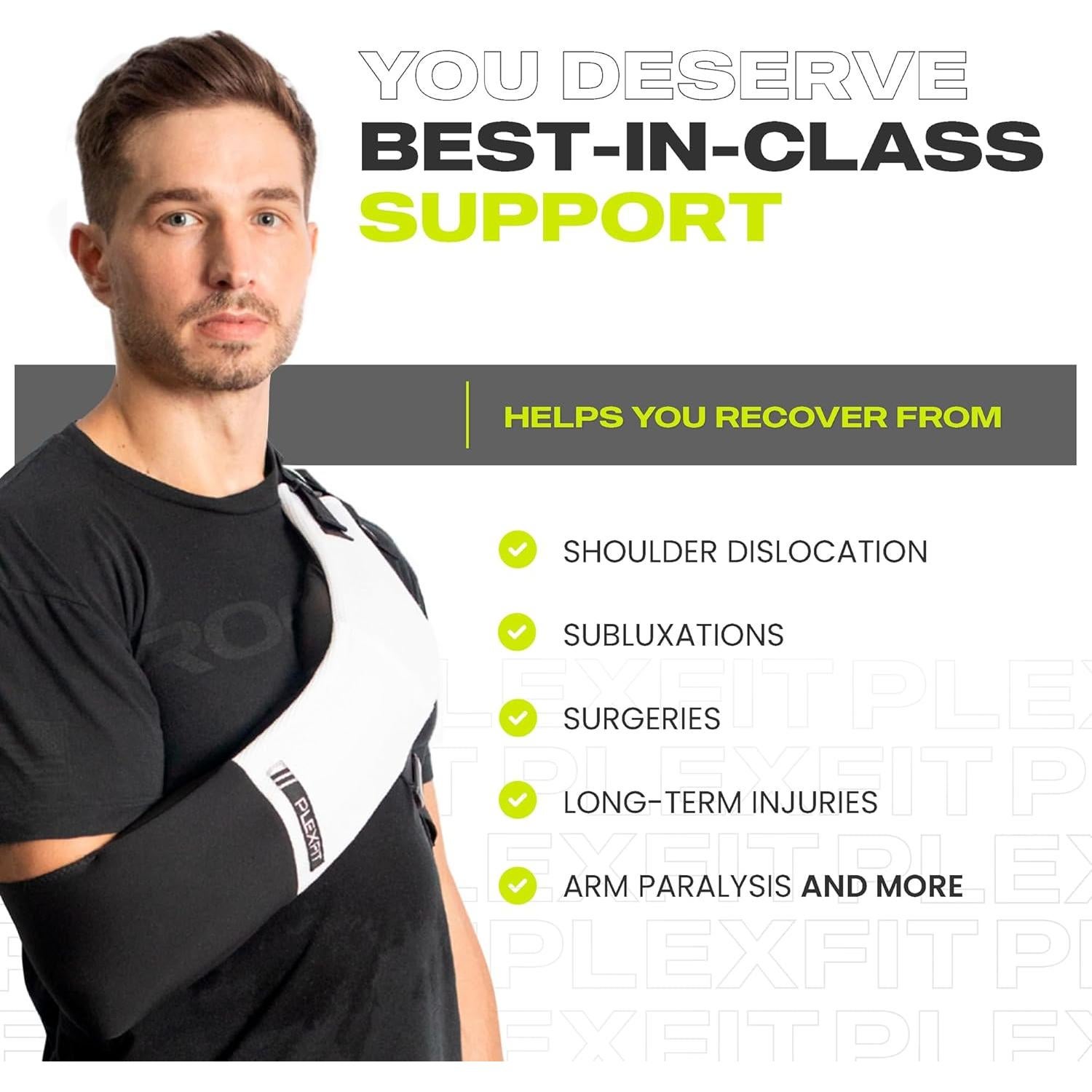 Faja inmovilizador de hombro PLEXFIT - Soporte lesiones brazo izquierdo