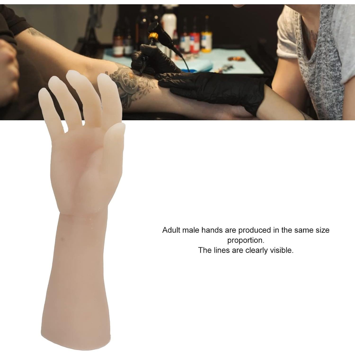 Brazo de Práctica de Silicona Semme 35cm Mano Derecha