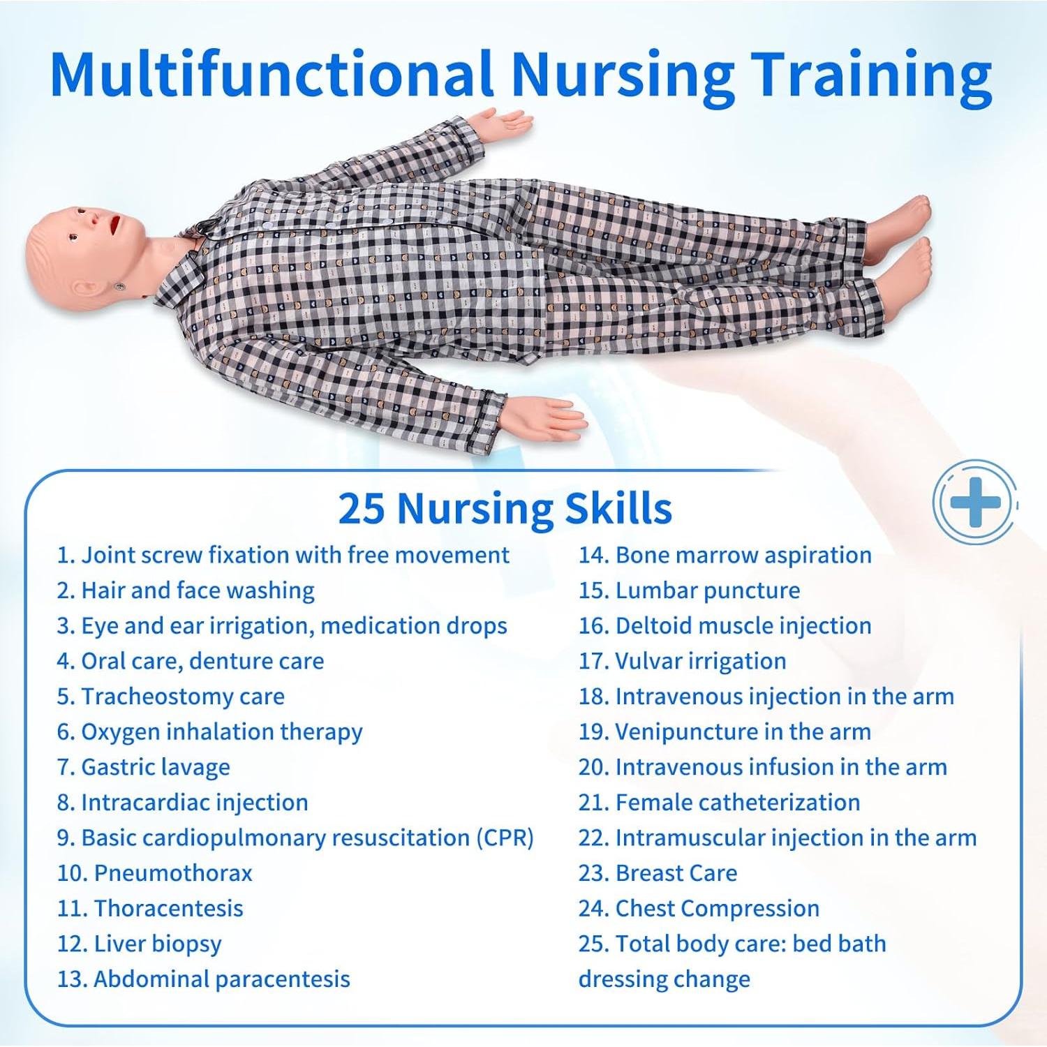 Maniquí Médico de Entrenamiento DSFGFRR con 3 Módulos Musculares