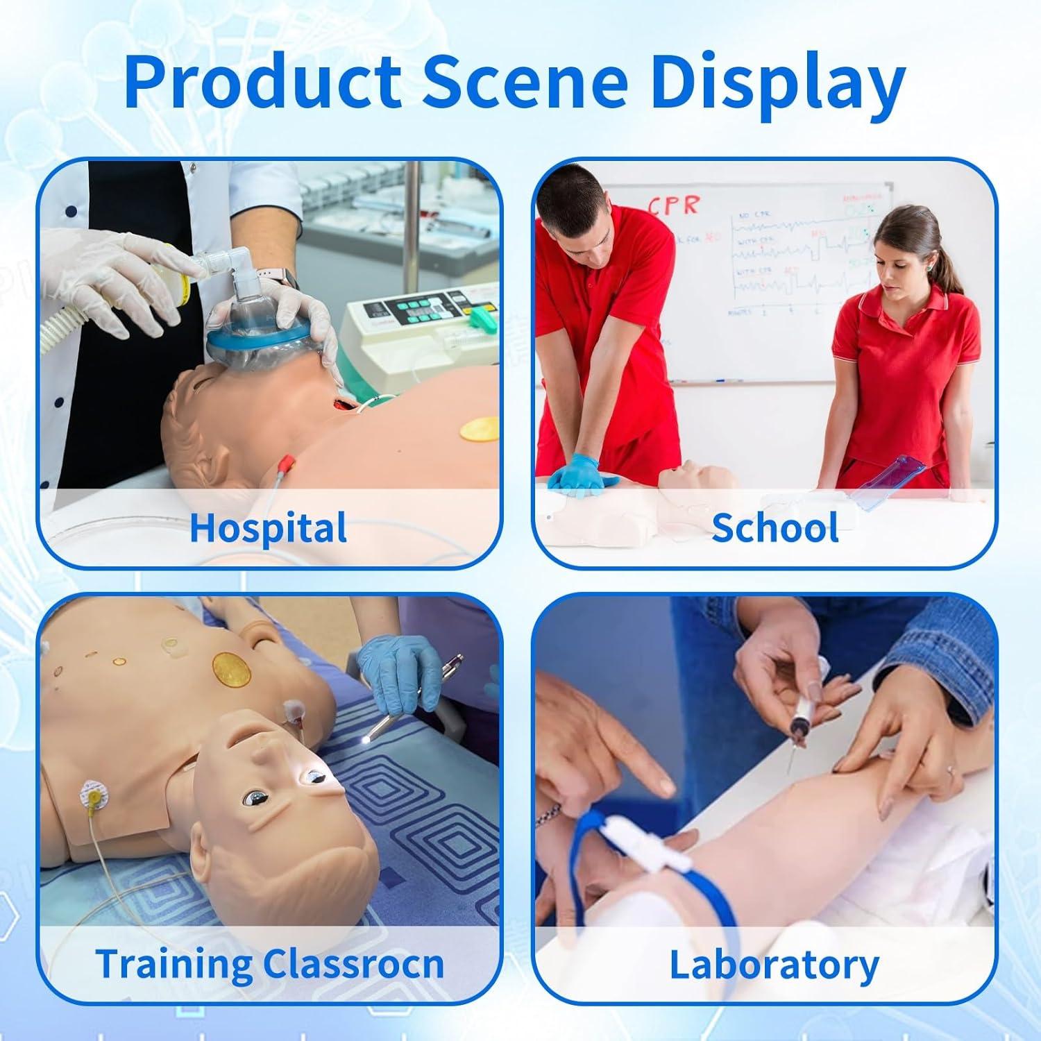 Maniquí Médico de Entrenamiento DSFGFRR con 3 Módulos Musculares