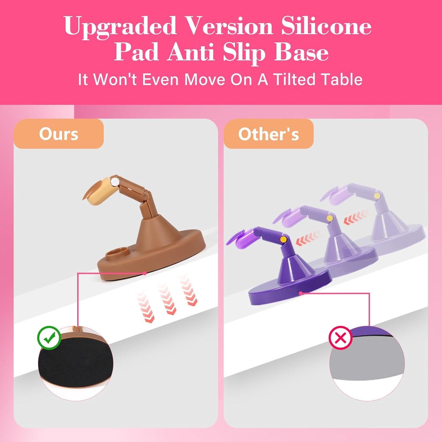 Set de Práctica de Uñas Acrílicas 3PCS con Base y 100 Puntas