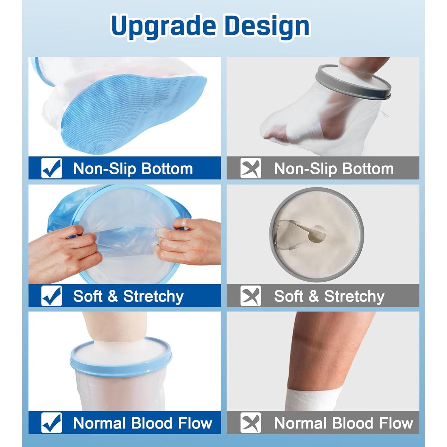 Cubierta de Yeso Impermeable Extra Grande Blueash para Ducha