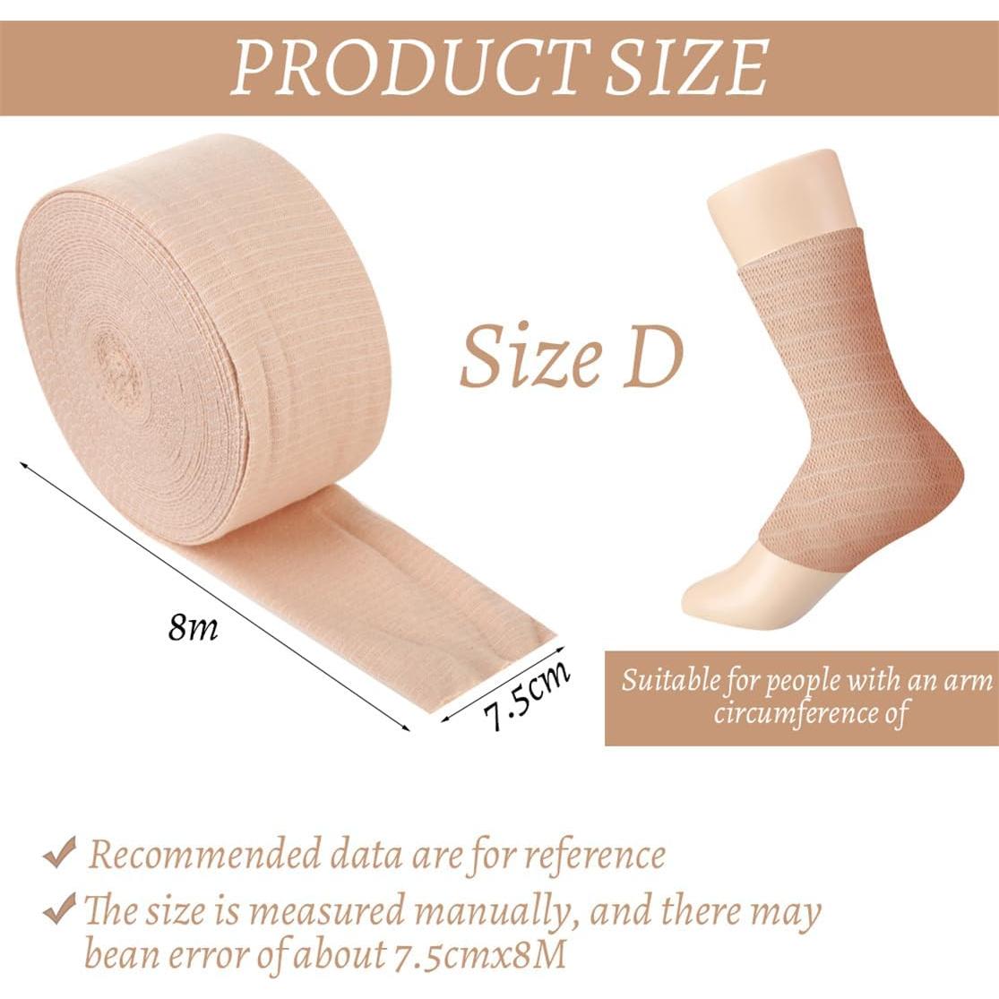 Venda Tubular de Compresión ILSSLI Tamaño D 7.5 cm x 8 m