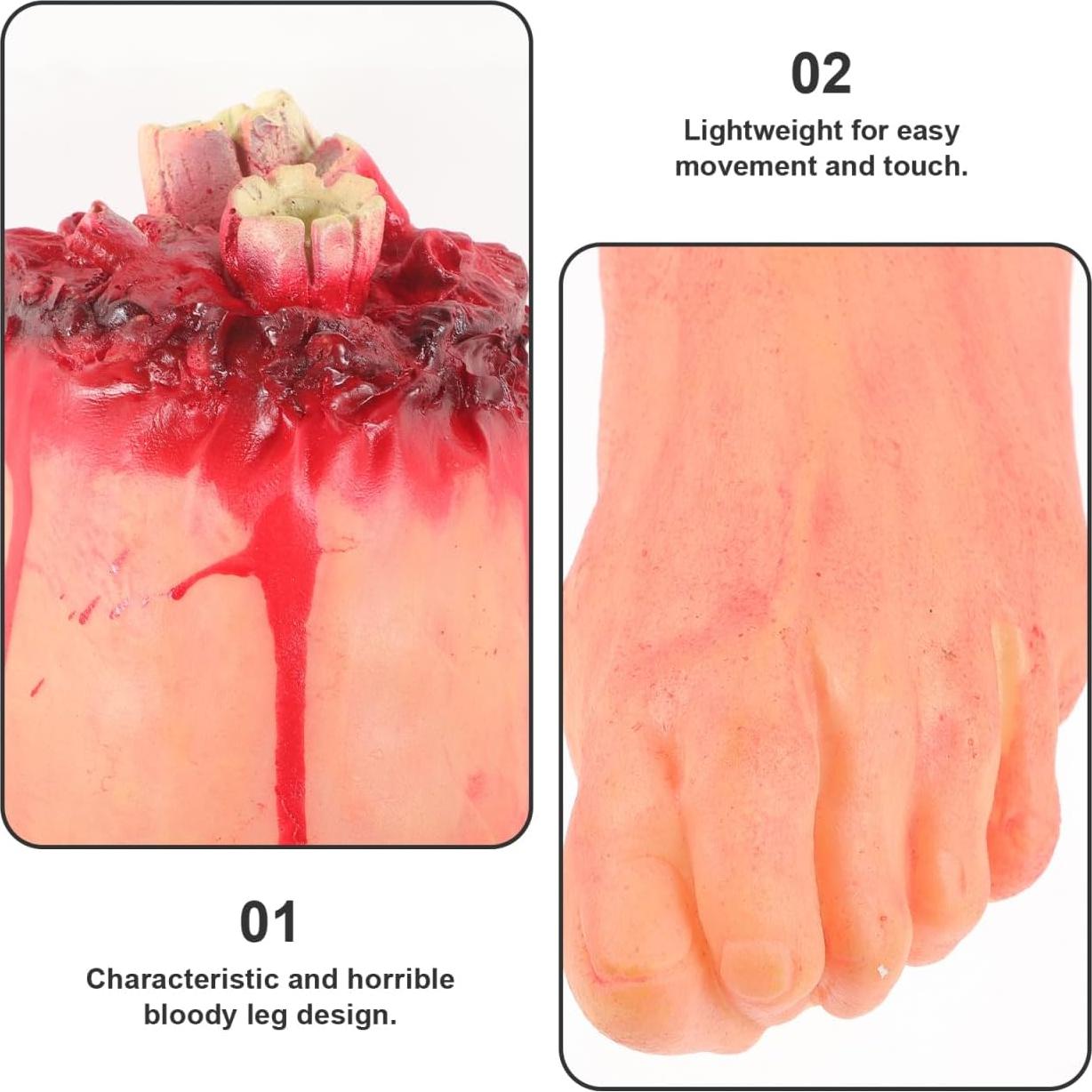 Pies Rotos de Halloween Toyvian - Accesorios de Decoración Espeluznante